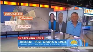 Monday’s “Today” show on NBC featured, from left, black journalists Kristen Welker, Lester Holt and Craig Melvin in the Middle East. (NBC)
